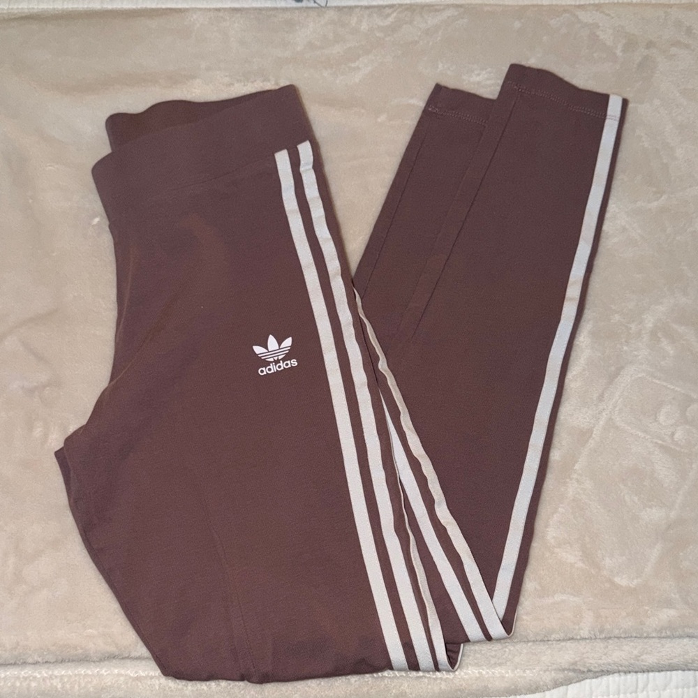 Adidas Leggings with White Stripes